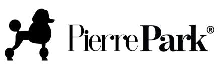 Logo featuring the silhouette of a poodle to the left, with the text PierrePark® in a stylish font.