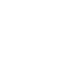 A white outline of two overlapping leaves on a black background.