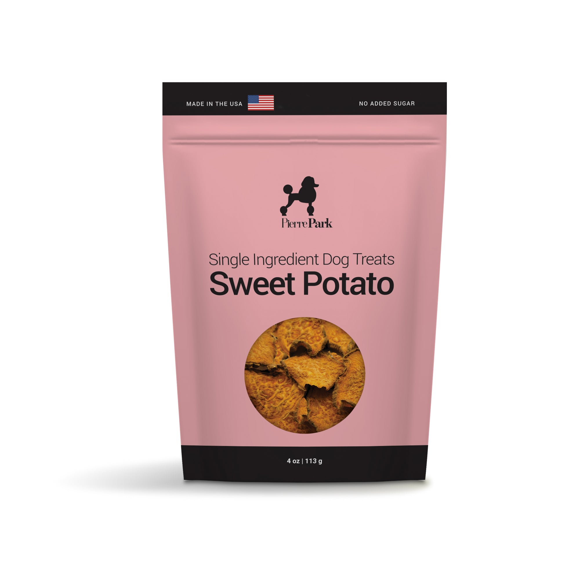 Single Ingredient Sweet Potato Dog Treats (Front View)