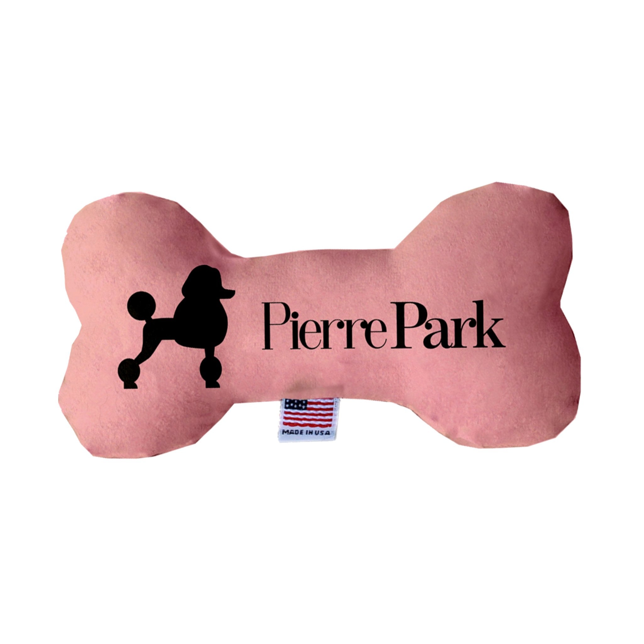 PierrePark Pink Poodle Toy Bone